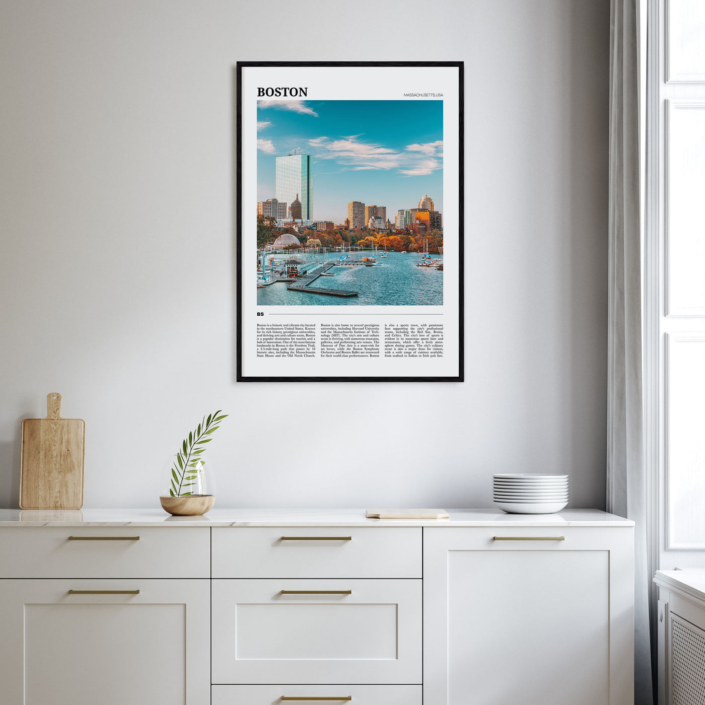 Boston Travel Color No 3 Poster
