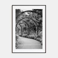 Botanical Garden Photo B&W No 2 Poster