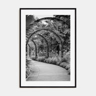 Botanical Garden Photo B&W No 2 Poster
