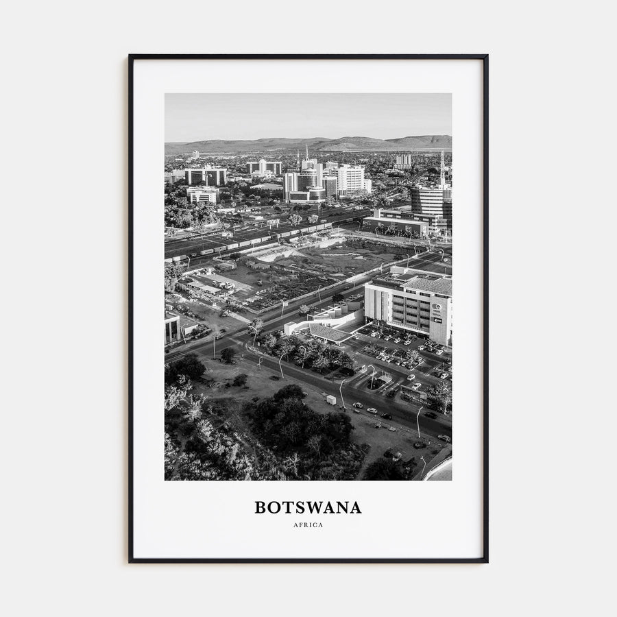 Botswana Portrait B&W Poster