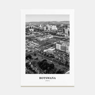 Botswana Portrait B&W Poster