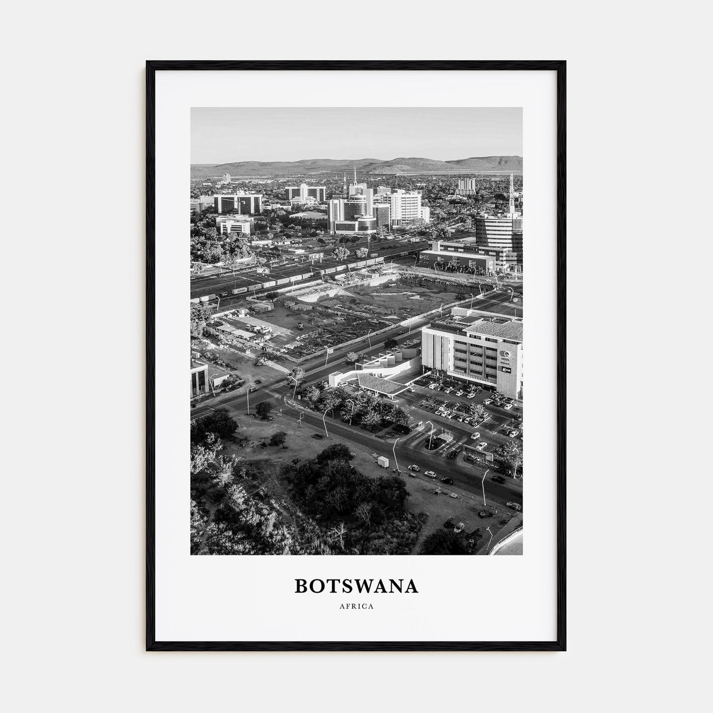 Botswana Portrait B&W Poster