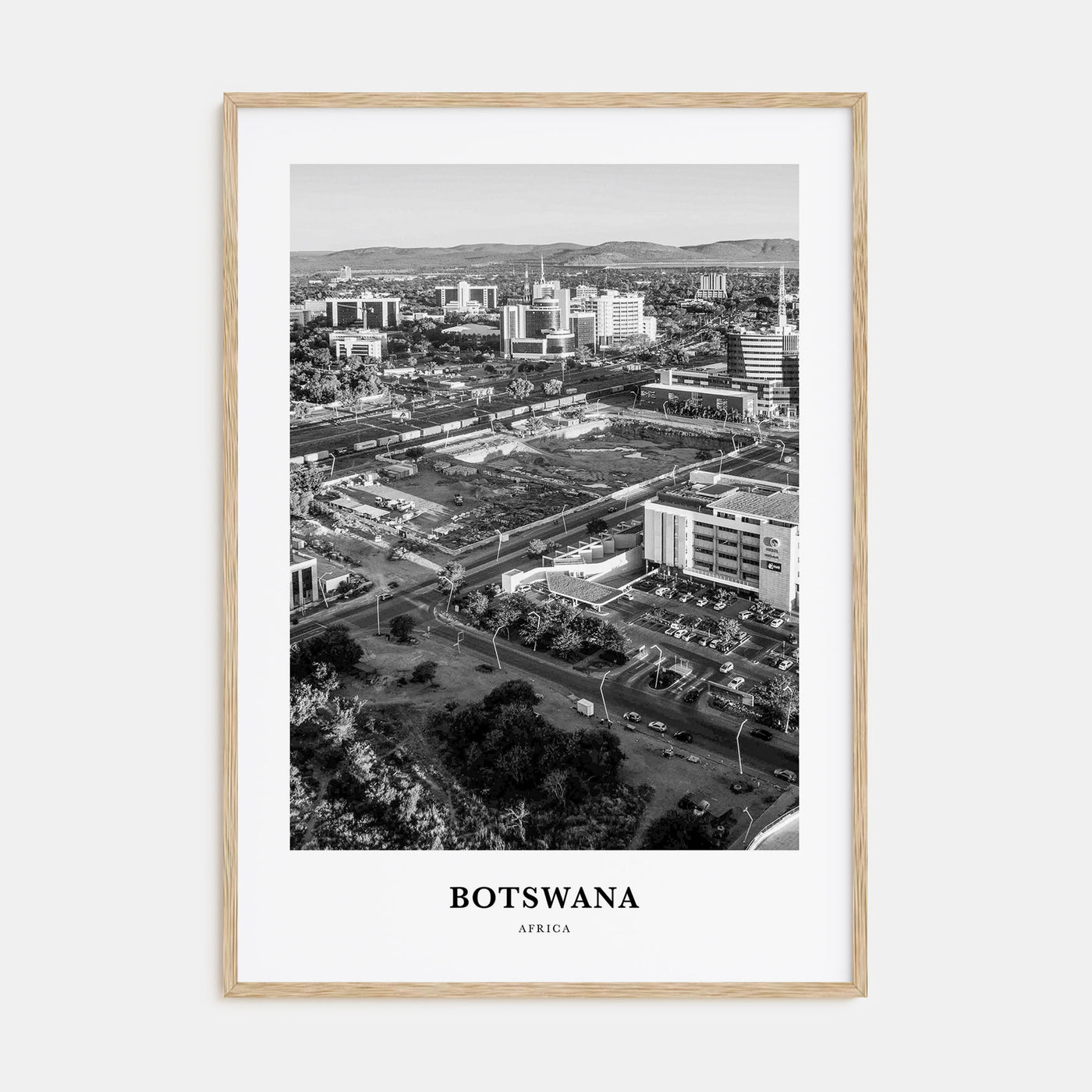 Botswana Portrait B&W Poster