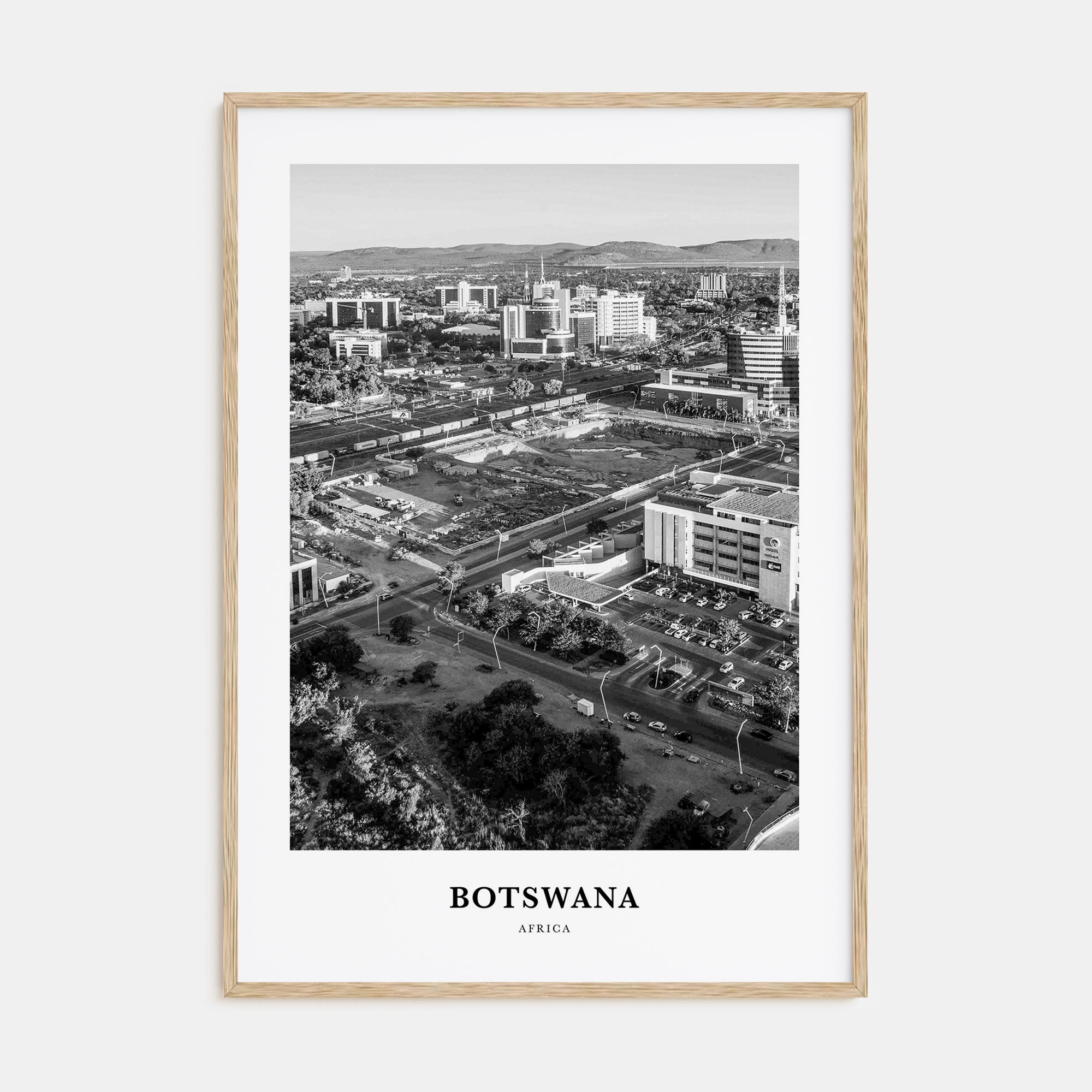 Botswana Portrait B&W Poster