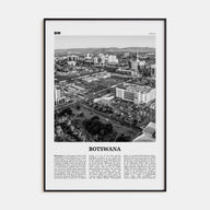 Botswana Travel B&W Poster