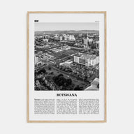 Botswana Travel B&W Poster
