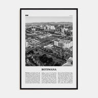 Botswana Travel B&W Poster