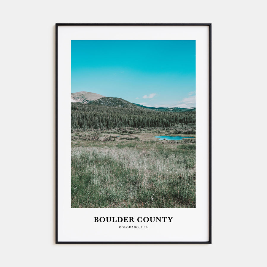 Boulder County Portrait Color Poster