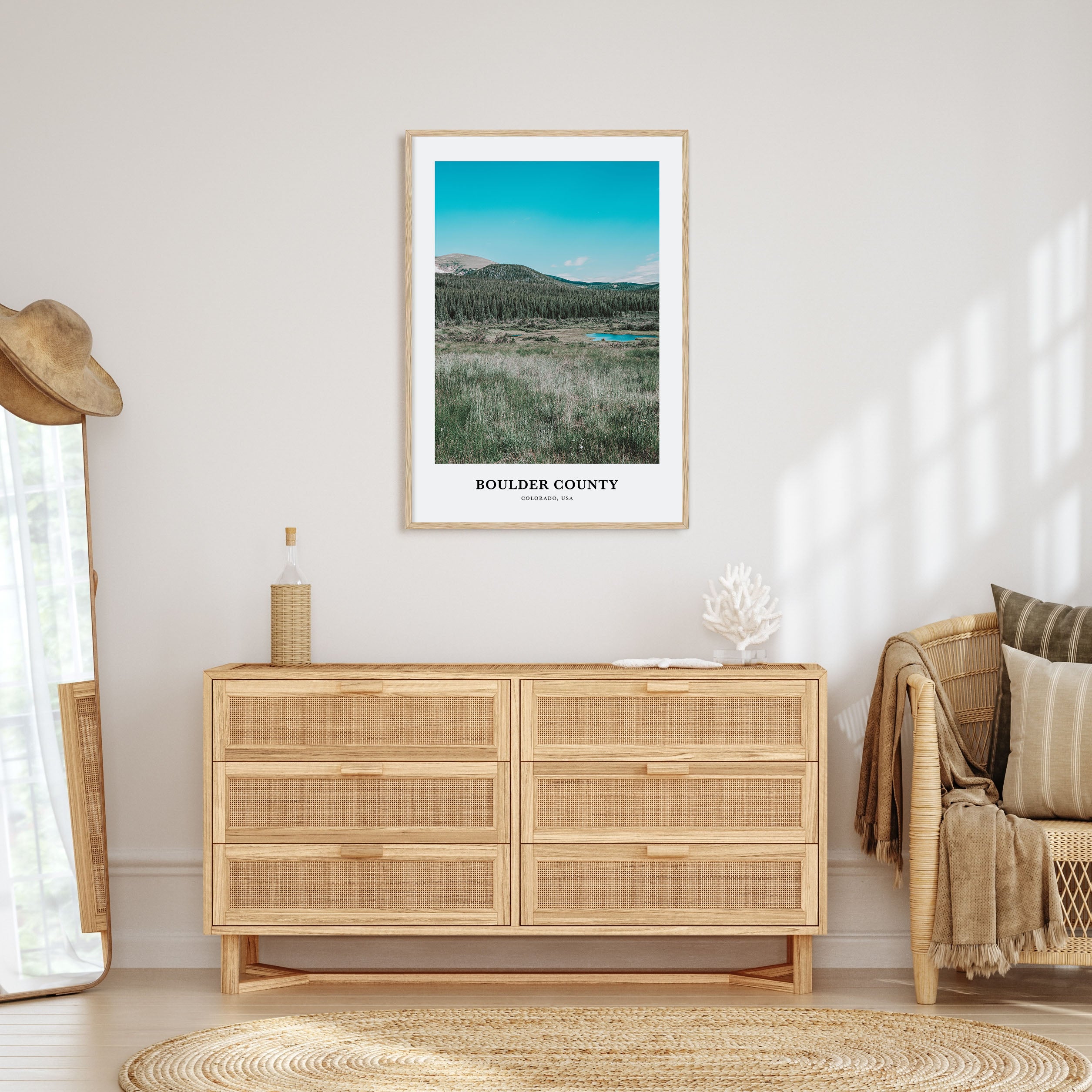 Boulder County Portrait Color Poster