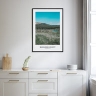 Boulder County Portrait Color Poster