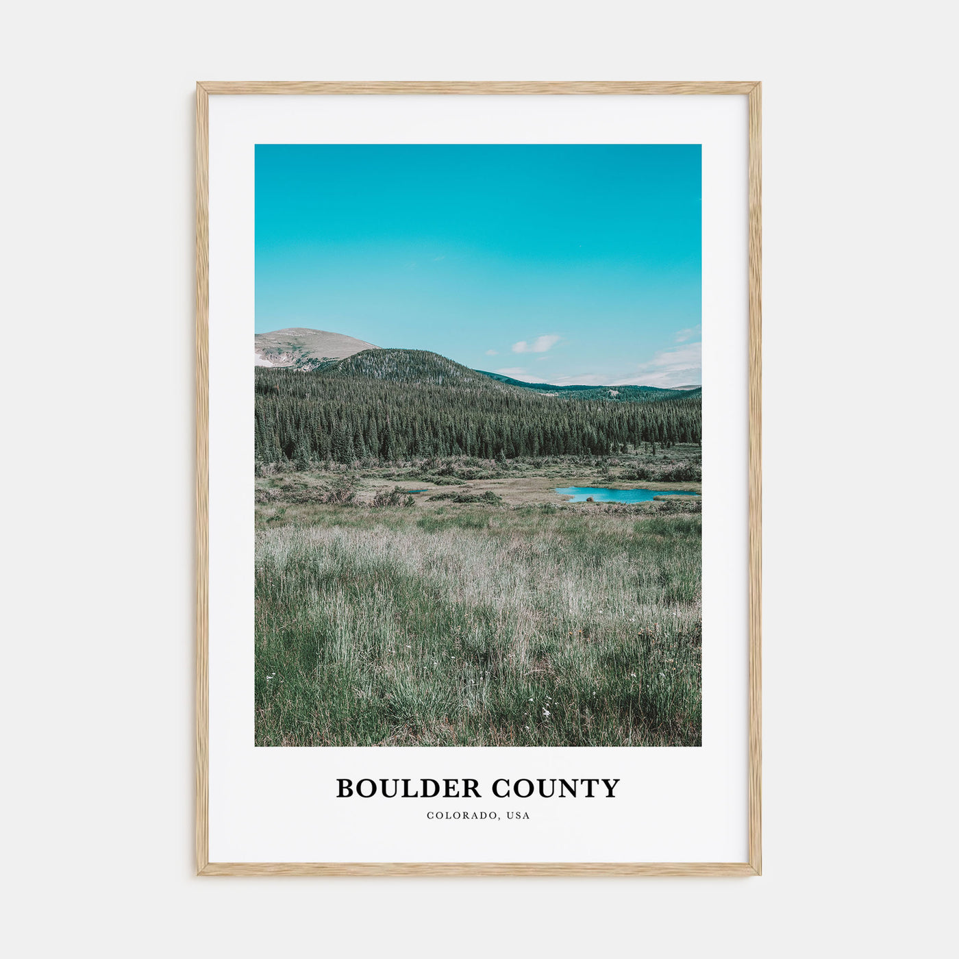 Boulder County Portrait Color Poster