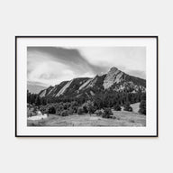 Boulder Landscape B&W Poster