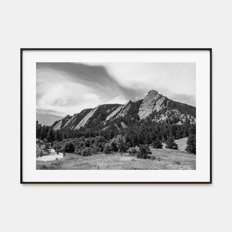 Boulder Landscape B&W Poster