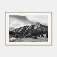 Boulder Landscape B&W Poster