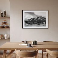 Boulder Landscape B&W Poster