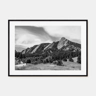 Boulder Landscape B&W Poster