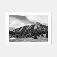 Boulder Landscape B&W Poster