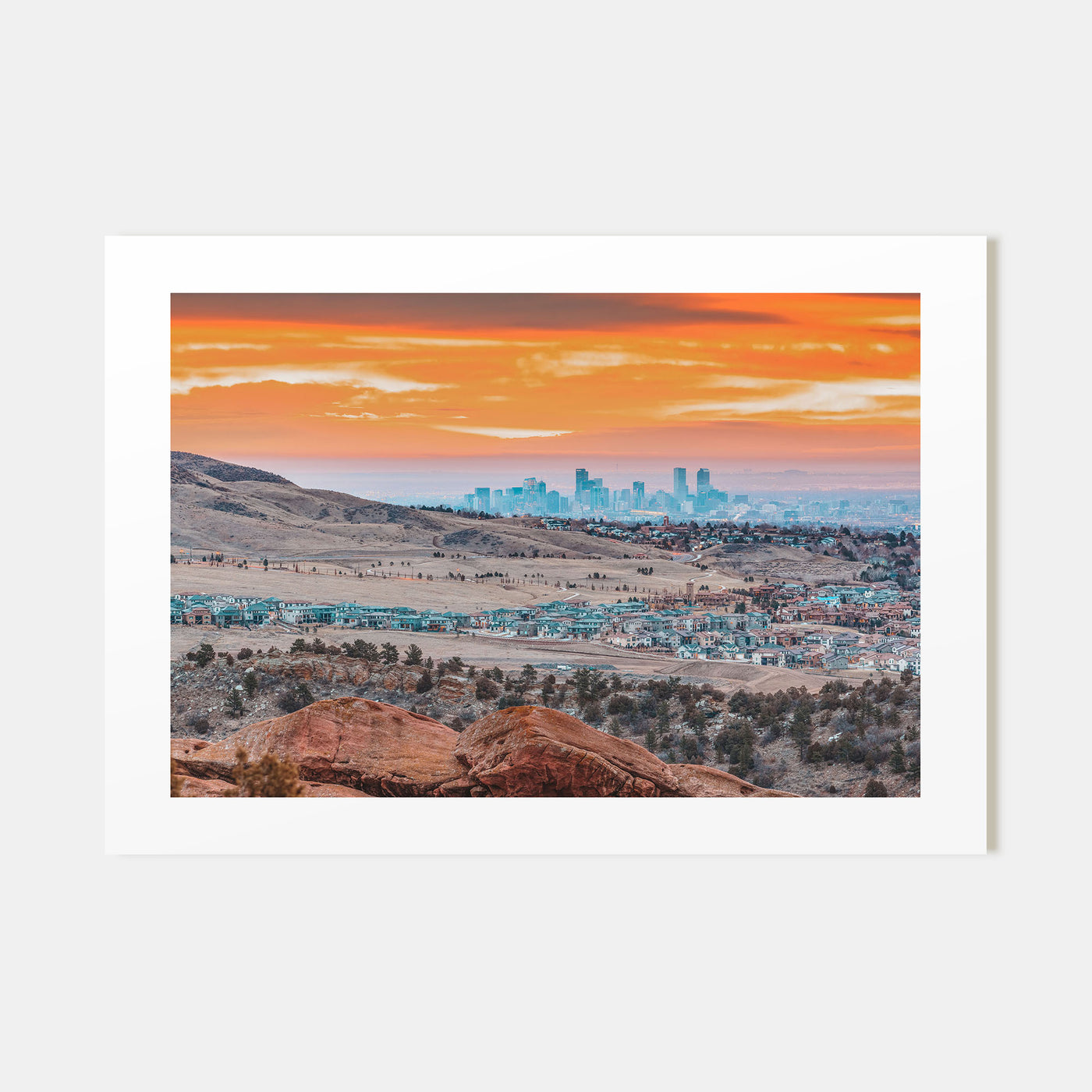 Boulder Landscape Color Poster