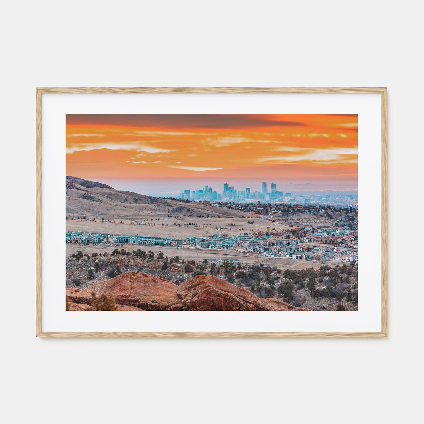 Boulder Landscape Color Poster