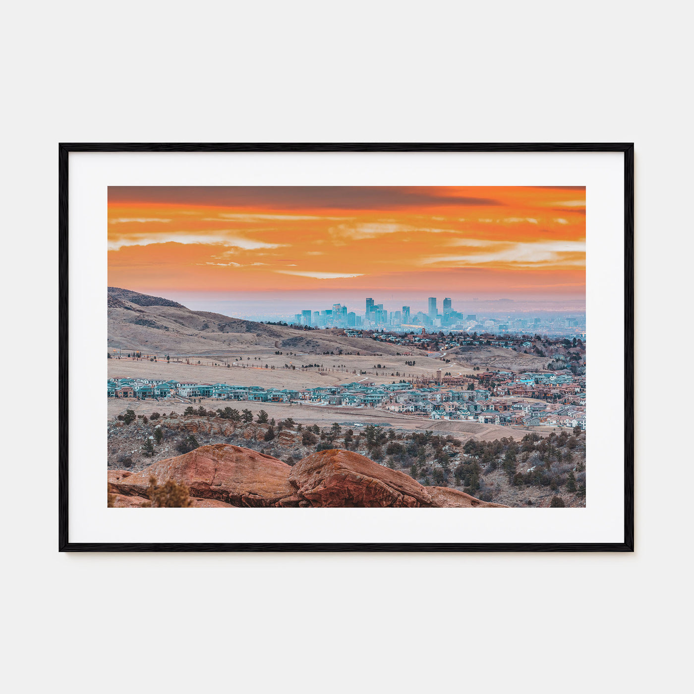 Boulder Landscape Color Poster