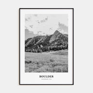 Boulder Portrait B&W No 1 Poster