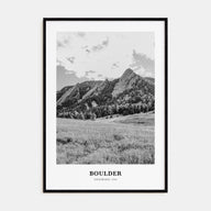 Boulder Portrait B&W No 1 Poster