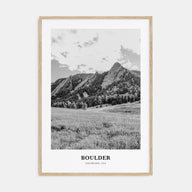 Boulder Portrait B&W No 1 Poster