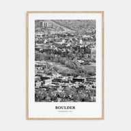 Boulder Portrait B&W No 2 Poster