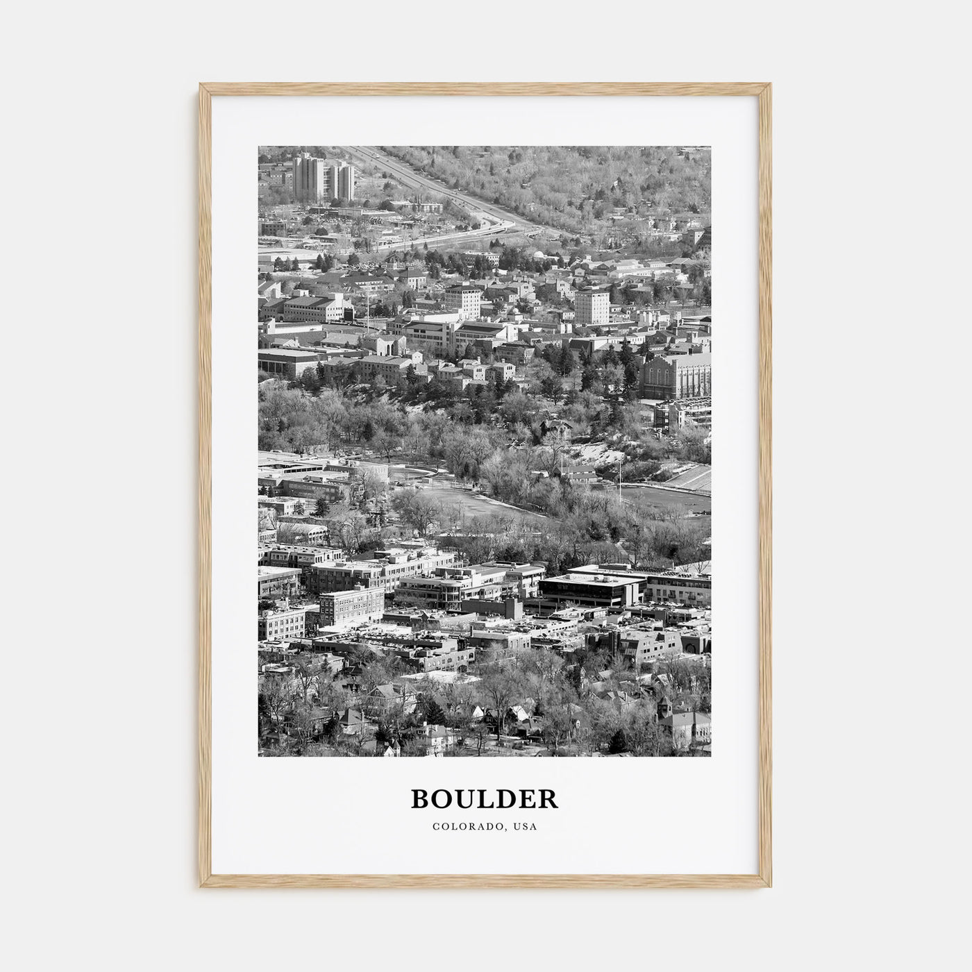 Boulder Portrait B&W No 2 Poster
