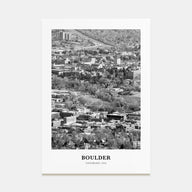 Boulder Portrait B&W No 2 Poster