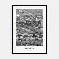 Boulder Portrait B&W No 2 Poster