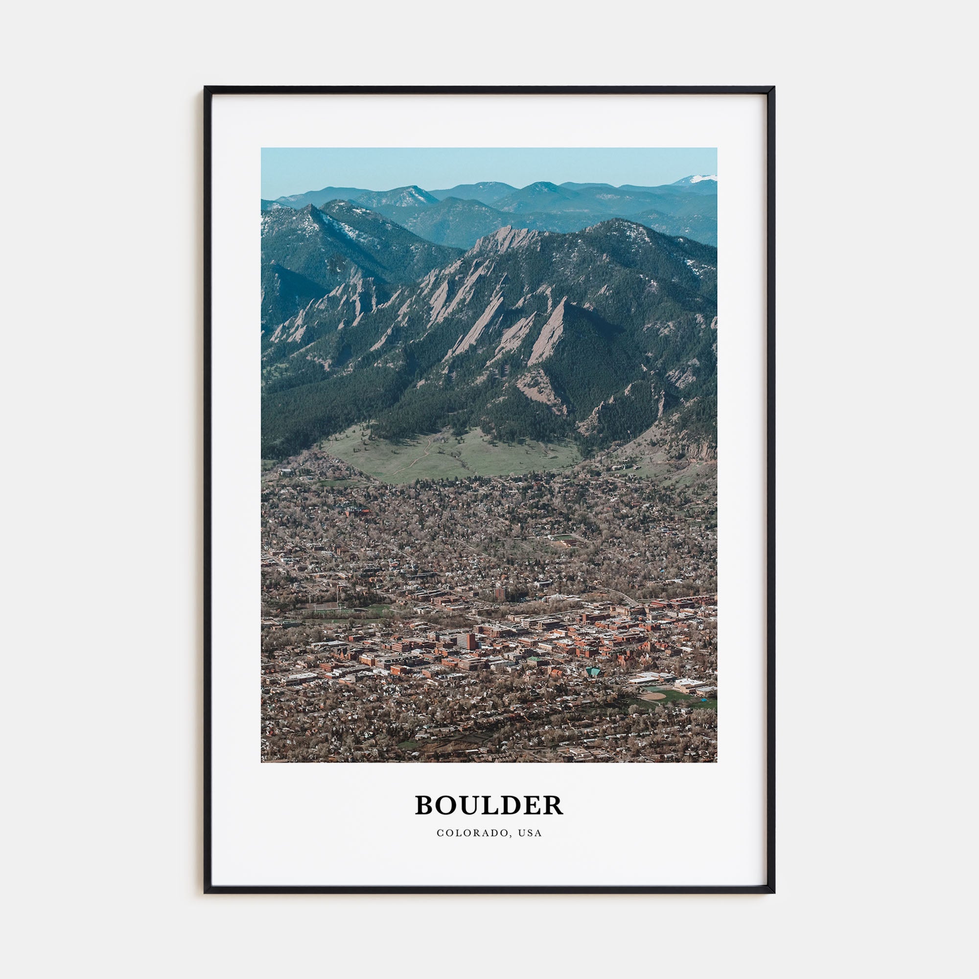 Boulder Portrait Color No 1 Poster