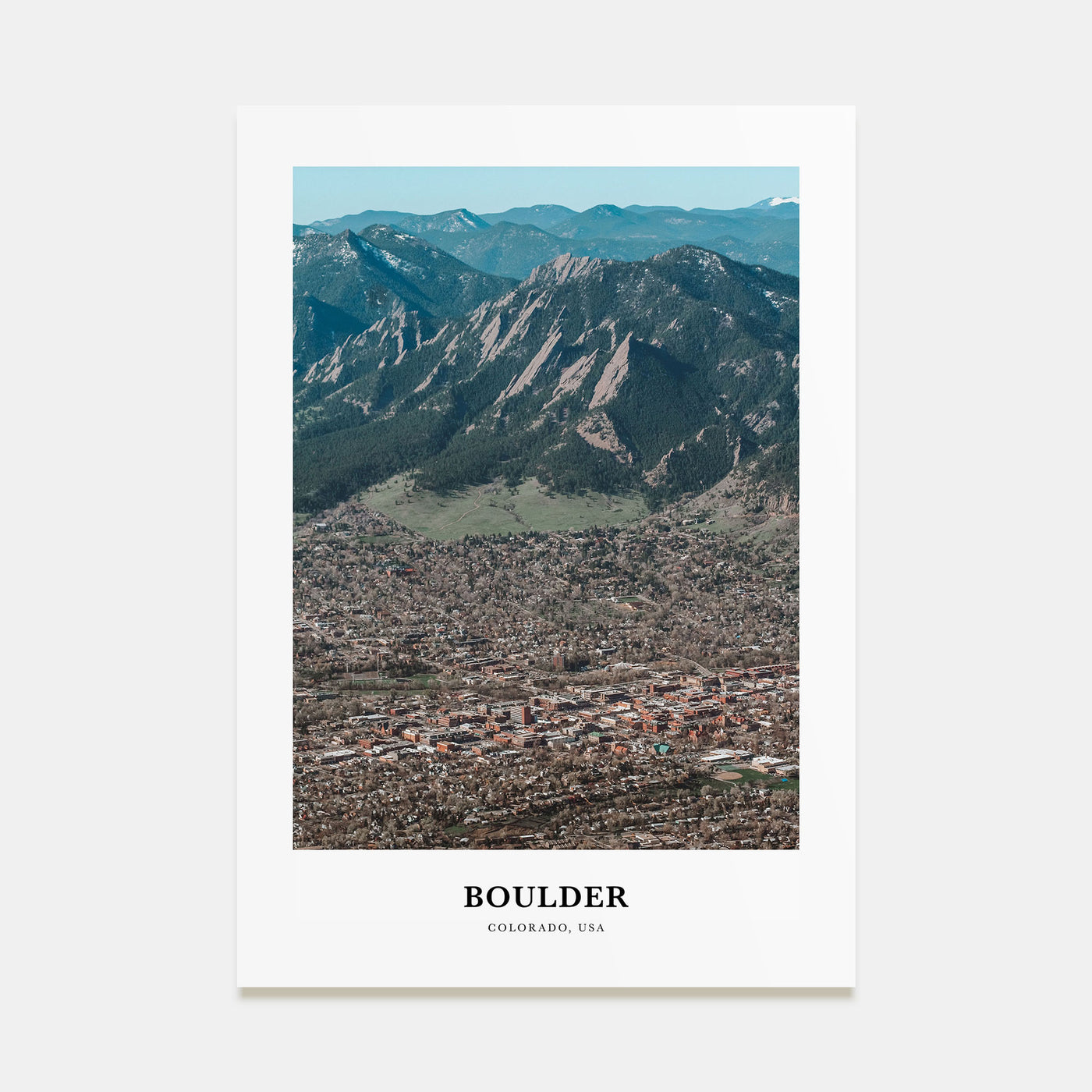 Boulder Portrait Color No 1 Poster