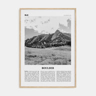 Boulder Travel B&W No 1 Poster