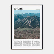 Boulder Travel Color No 1 Poster