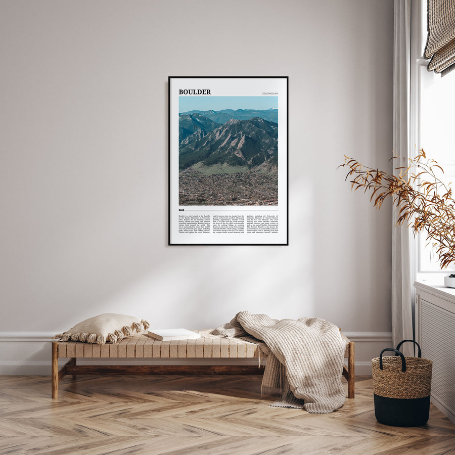 Boulder Travel Color No 1 Poster