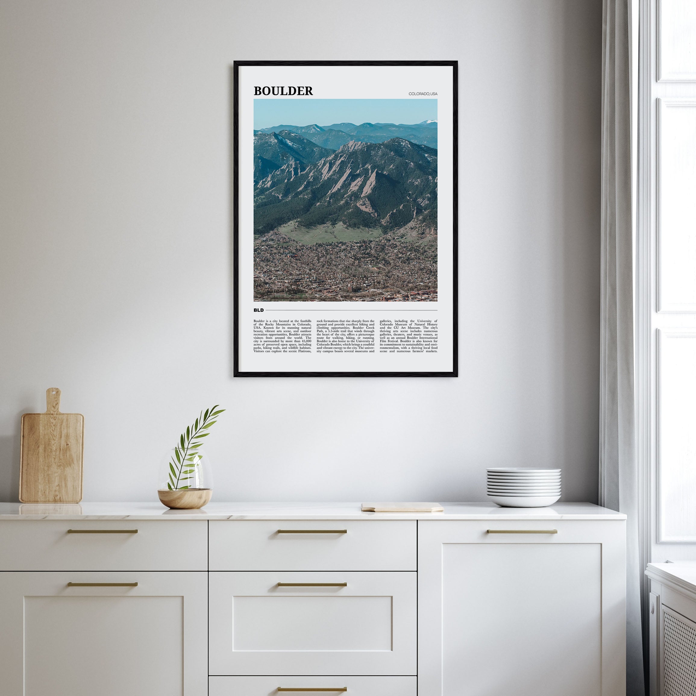 Boulder Travel Color No 1 Poster