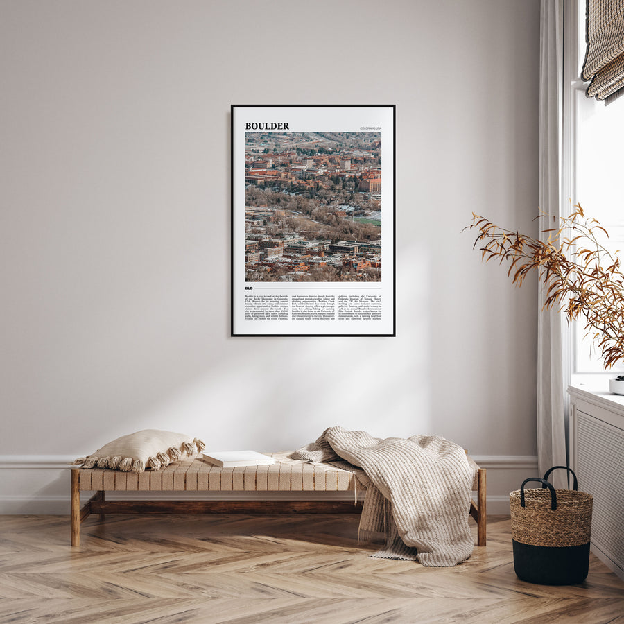 Boulder Travel Color No 2 Poster