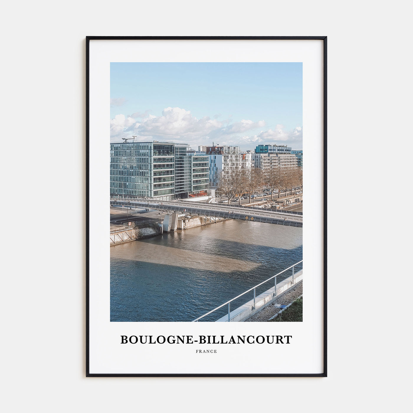 Boulogne-Billancourt Portrait Color Poster