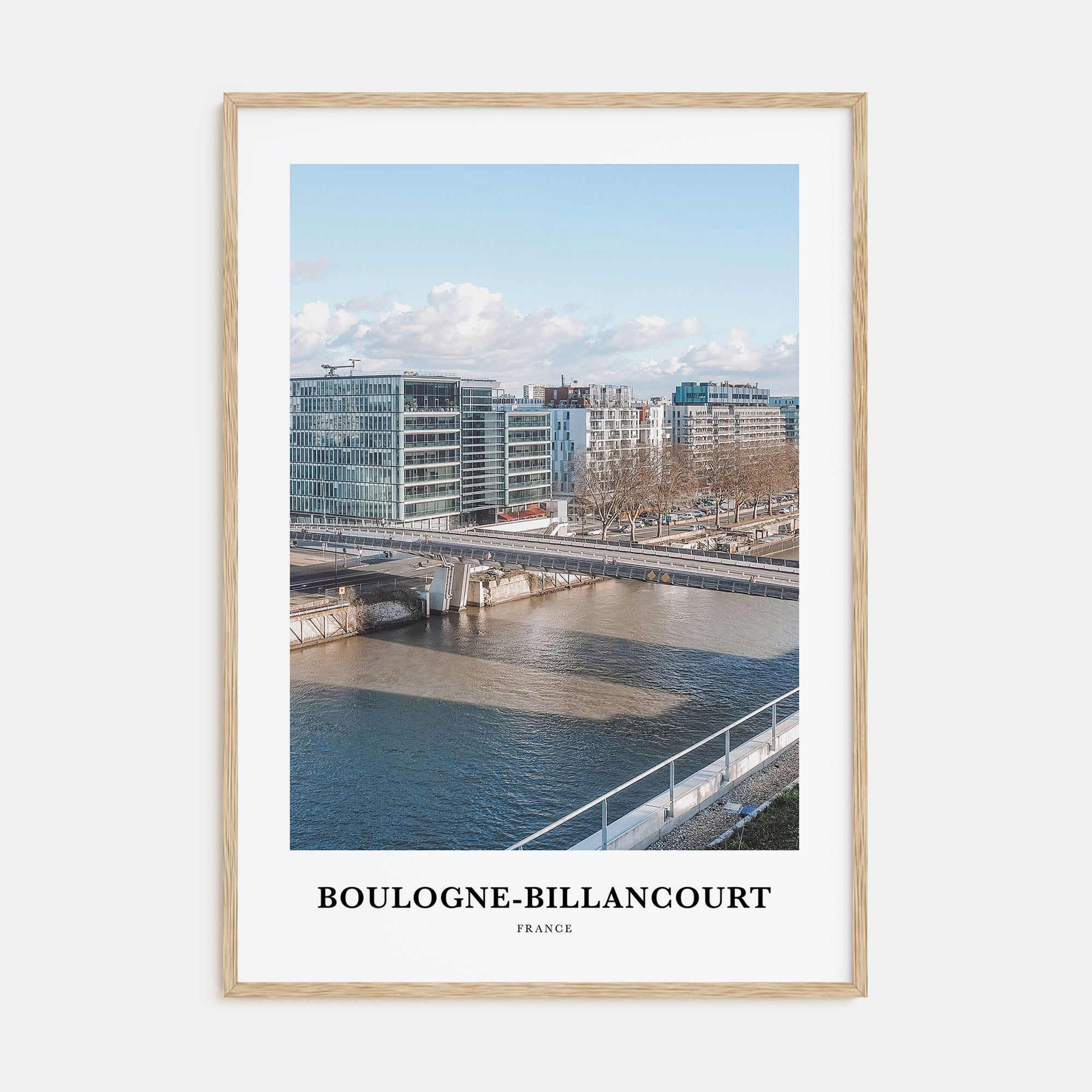 Boulogne-Billancourt Portrait Color Poster