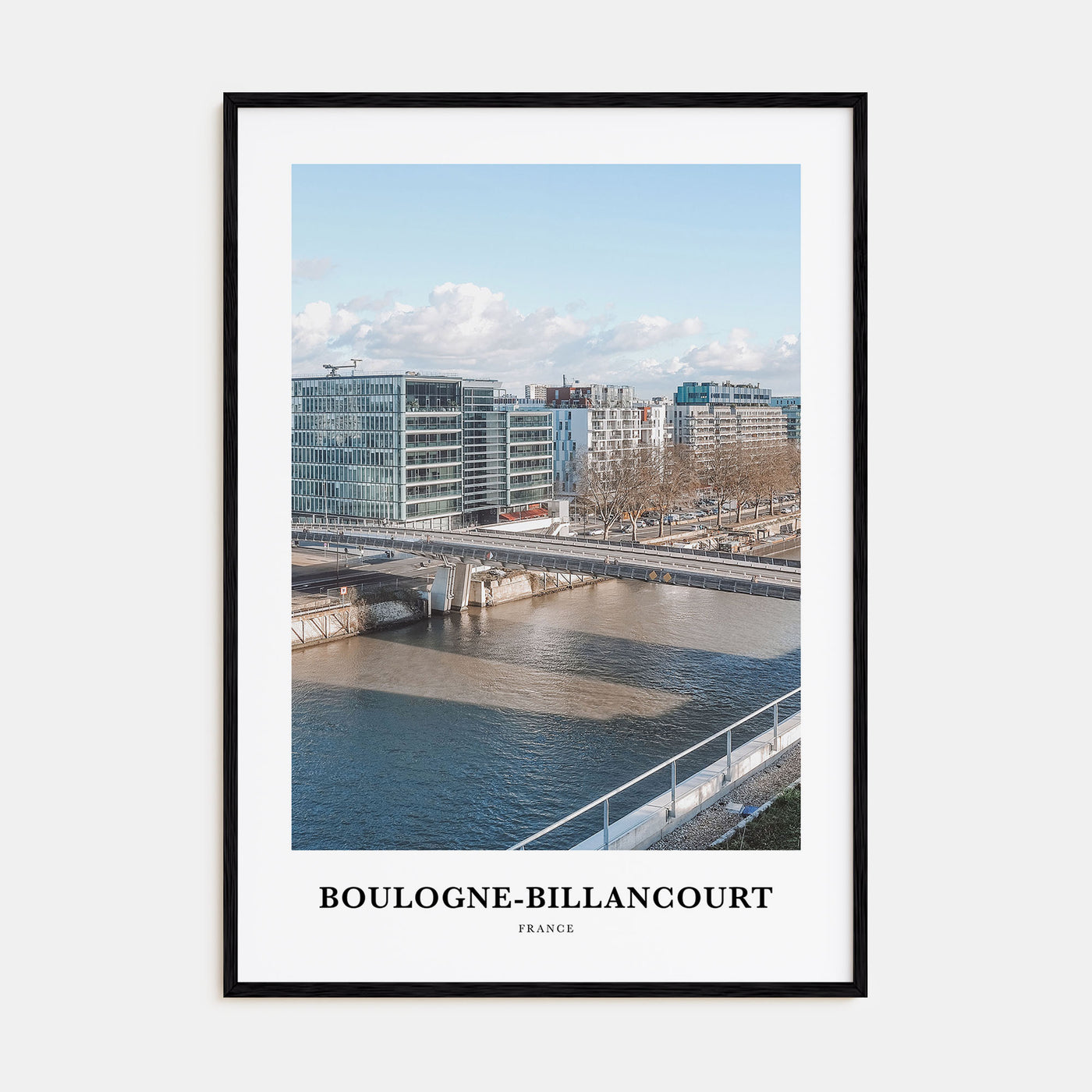 Boulogne-Billancourt Portrait Color Poster