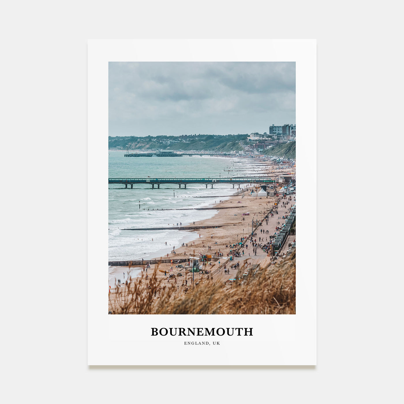 Bournemouth Portrait Color Poster