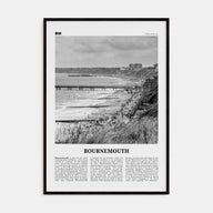 Bournemouth Travel B&W Poster