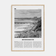 Bournemouth Travel B&W Poster
