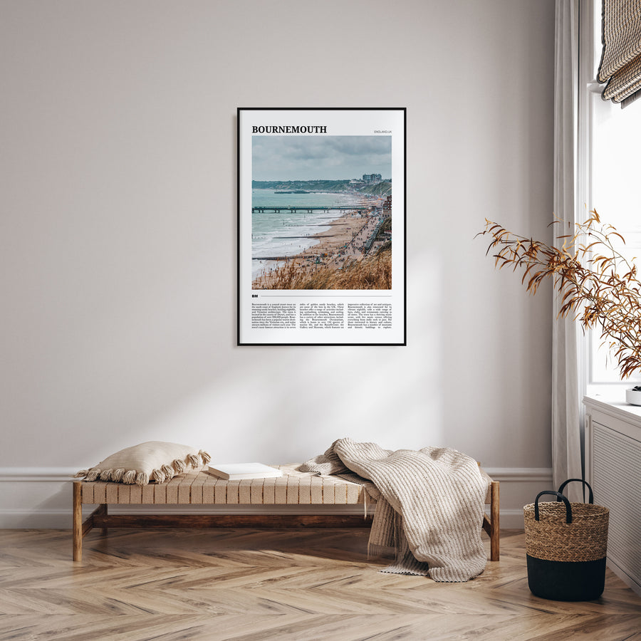 Bournemouth Travel Color Poster