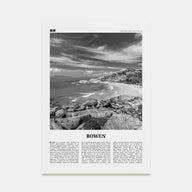 Bowen Travel B&W Poster