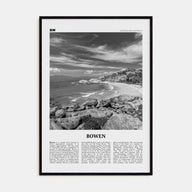 Bowen Travel B&W Poster
