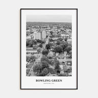 Bowling Green, Kentucky Portrait B&W Poster
