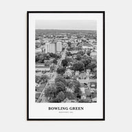 Bowling Green, Kentucky Portrait B&W Poster