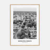 Bowling Green, Kentucky Portrait B&W Poster